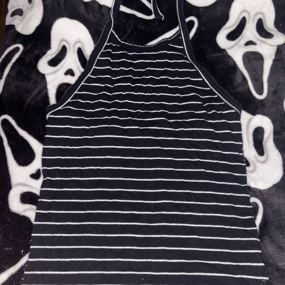 American Eagle Outfitters Black and White Striped Top